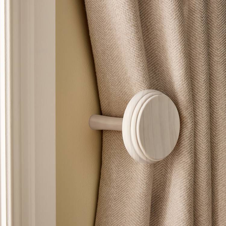 Argos Home curtain holdback 2 pack washed white - British product