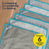 Beldray Anti-bac flat mop with 6 cloths, imported from the UK