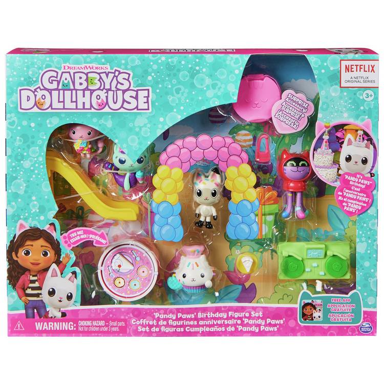 Gabby's Dollhouse Pandy Paws birthday gift set, UK version