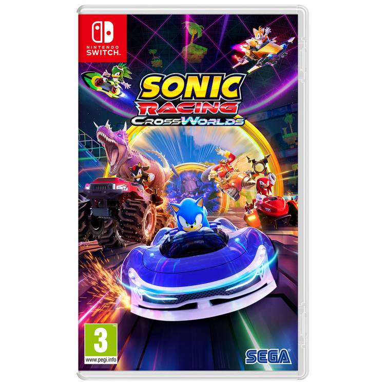 Sonic Racing CrossWorlds Nintendo Switch game card, UK version