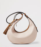 Aspinal of London small leather Soho Crescent shoulder bag, UK version
