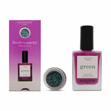 Manucurist Pink Nail Polish Glitter 15ml, imported from the UK