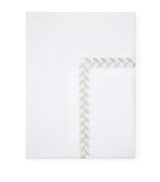 Harrods Super King Flat Sheet with Fine Embroidery, 270cm x 300cm- Buy online at McGrocer