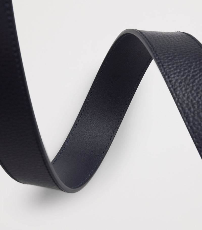 Emporio Armani grained leather belt (British brand)