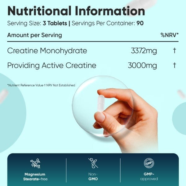 WeightWorld creatine monohydrate 3000mg tablets 270 pack - British product