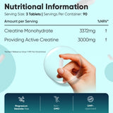 WeightWorld creatine monohydrate 3000mg tablets 270 pack - British product