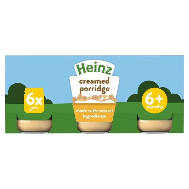 Heinz By Nature Creamed Porridge Baby Food 6+ Months 6 x 120g - McGrocer