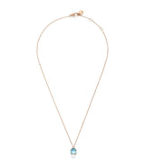 Harrods Pomellato Mixed Gold Blue Topaz and Diamond Nudo Necklace- Buy online at McGrocer