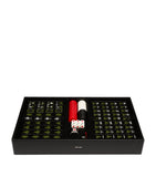 Prada Saffiano leather mahjong set with acrylic resin pieces, imported from the UK