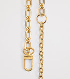 Maje gold-tone chain shoulder strap 120cm - British product