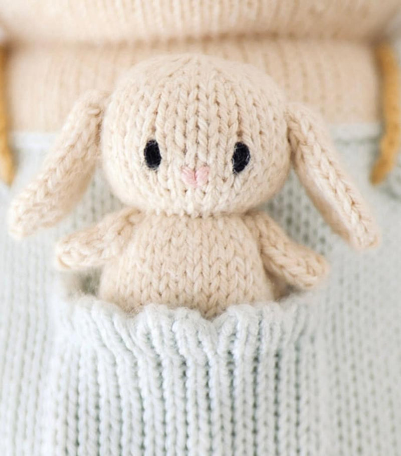 Cuddle + Kind cotton knit bunny soft toy 33cm - British product