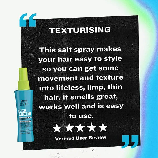 TIGI Salty Not Sorry texturising sea salt spray 100ml (British brand)