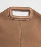 Maje Miss M suede shoulder bag 16x31cm, imported from the UK