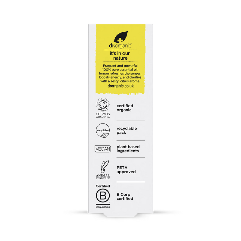 Dr Organic Pure Lemon Essential Oil 10ml - British product