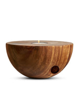 Harrods Marchanta Saman Wood Gold-Rim Candle- Buy online at McGrocer
