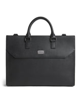 Harrods Emporio Armani Leather Logo Briefcase- Buy online at McGrocer