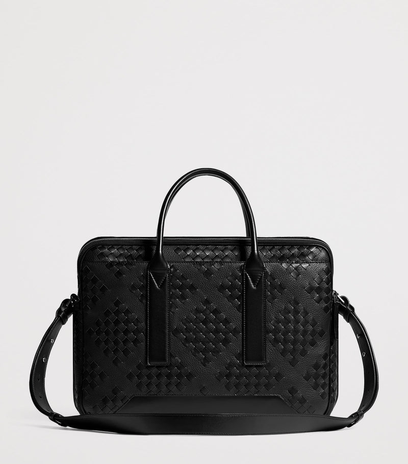 Bottega Veneta Getaway briefcase in leather Intrecciato weave - British product