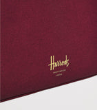 Harrods medium cotton logo cosmetics bag, imported from the UK