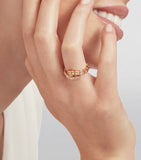 Bvlgari Serpenti Viper ring rose gold diamonds (British brand)