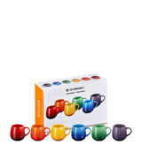 Harrods Stoneware Rainbow Mugs Set of 6 with 320ml Capacity- Buy online at McGrocer
