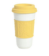 Harrods Travel Mug with Louvre Design and Silicone Lid 475ml- Buy online at McGrocer