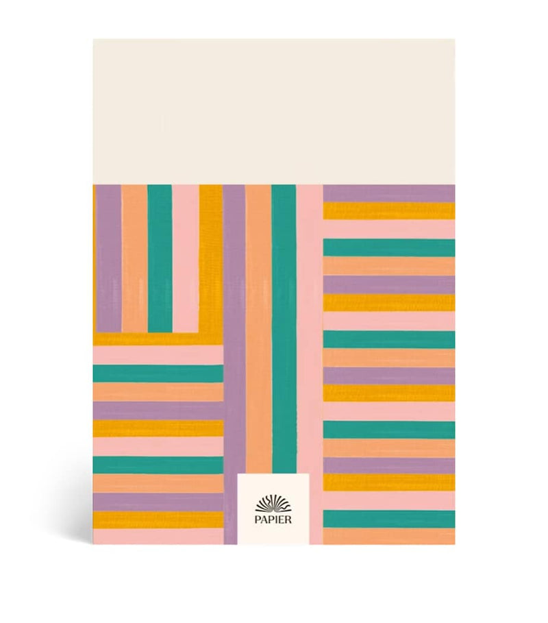 Papier Happy Stripes wellness journal 192 pages, imported from the UK