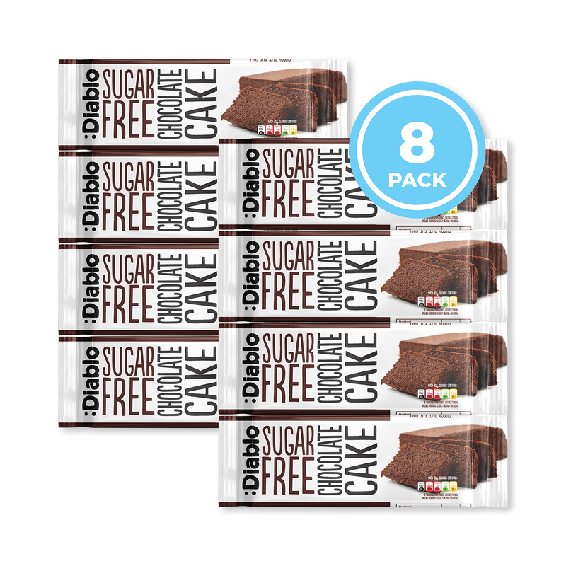 Diablo sugar free chocolate cake 200g pack of 8, UK version