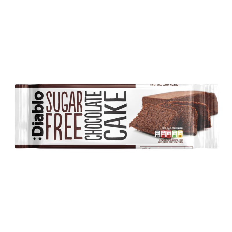Diablo sugar free chocolate cake 200g pack of 8, UK version