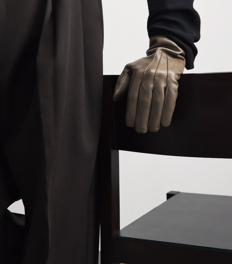 Giorgio Armani lambskin gloves with cashmere lining (British brand)