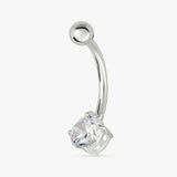 Argos Revere Sterling Silver Round Cubic Zirconia Belly Bar- Buy online at McGrocer