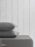 Charcoal Grey Cotton Rich Fitted Bed Sheet