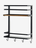 Bronx black wall storage organiser - British product