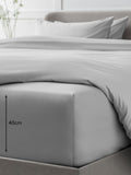 Collection Luxe Silver Grey fitted sheet (British brand)
