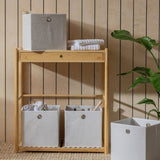Argos Argos Home Set of 4 Off-White Square Storage Boxes- Buy online at McGrocer