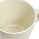 Argos Home stoneware mugs embossed heart cream set of 4 (British brand)