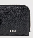 BOSS Crosstown grained leather card holder imported from the UK