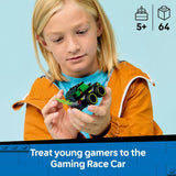 LEGO City Rides Gaming Race Car toy with minifigure, imported from the UK