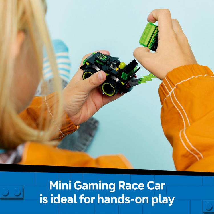 LEGO City Rides Gaming Race Car toy with minifigure, imported from the UK