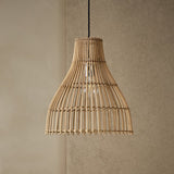 Habitat Camillo natural bamboo midi lampshade 30cm, imported from the UK