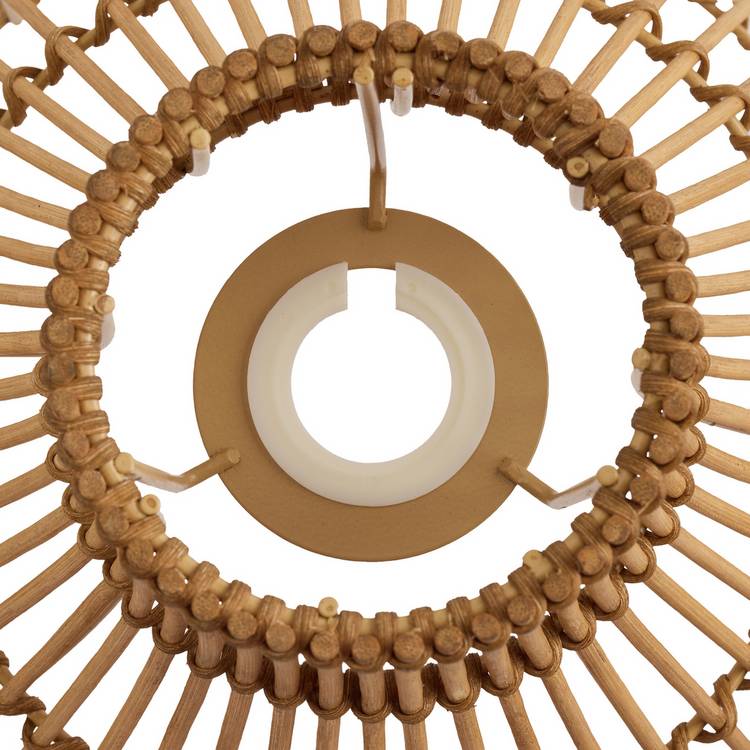 Habitat Camillo natural bamboo midi lampshade 30cm, imported from the UK