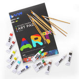 ArtSpace acrylic paint set brush and pad bundle, imported from the UK