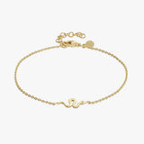 Revere 9ct gold plated silver snake bracelet 20cm (British brand)