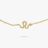 Revere 9ct gold plated silver snake bracelet 20cm (British brand)