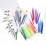ArtSpace watercolour set with paints, pens, brushes and pad, UK version