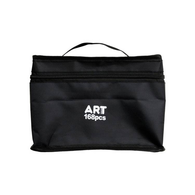 ArtSpace 168 dual tip marker set in carry case (British brand)