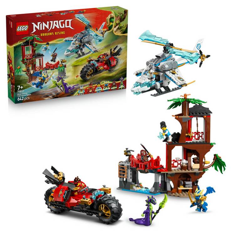 LEGO NINJAGO Ninja Vehicle Tree House Battle set 642 pieces - British product