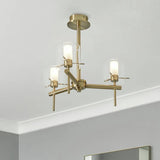 Argos Forum Spa Gene Cylinder Brass 3 LED Ceiling Light Gold- Buy online at McGrocer