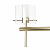 Forum Spa Gene 3-light satin brass ceiling light 42.5cm, UK version