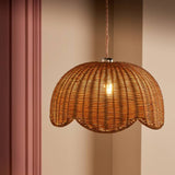 Habitat rattan scallop lampshade 35cm - British product