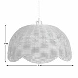 Habitat rattan scallop lampshade 35cm - British product